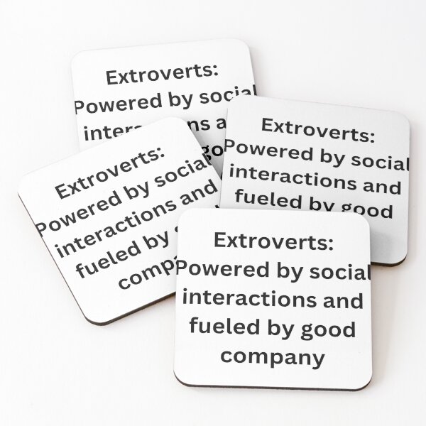 Item preview,  Quote: "Extroverts: Powered by social interactions and fueled by good company. designed and sold by StickerguyYYY.