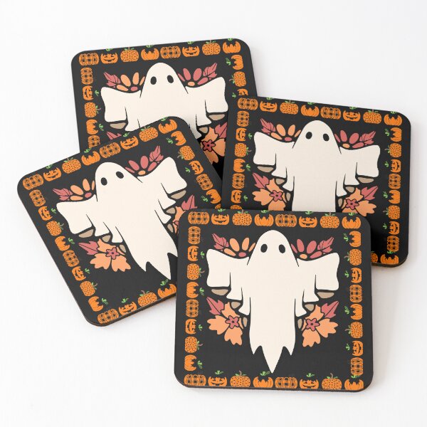 Item preview, Halloween Ghost Floral Vintage Ghost  designed and sold by FreeMind-Design.