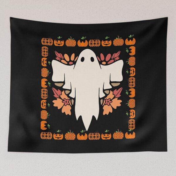 Item preview, Halloween Ghost Floral Vintage Ghost  designed and sold by FreeMind-Design.
