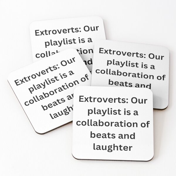 Item preview, Extroverts: Our playlist is a collaboration of beats and laughter designed and sold by StickerguyYYY.