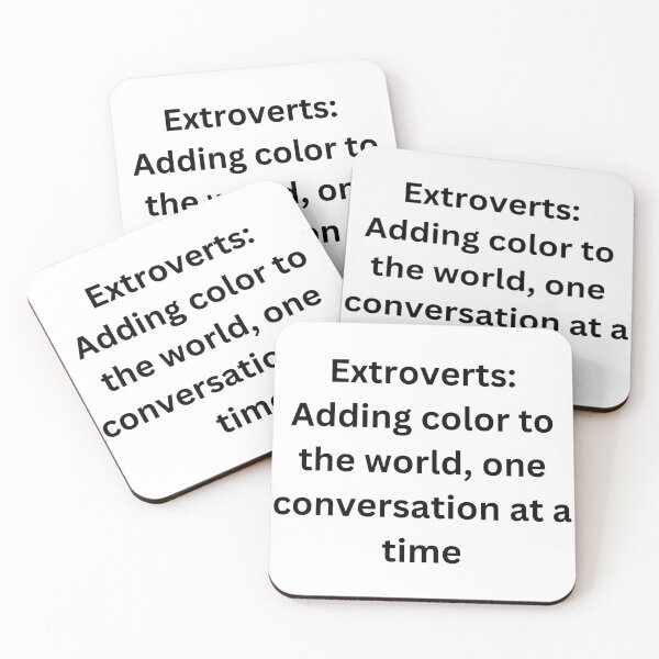 Item preview, Extroverts: Adding color to the world, one conversation at a time. designed and sold by StickerguyYYY.