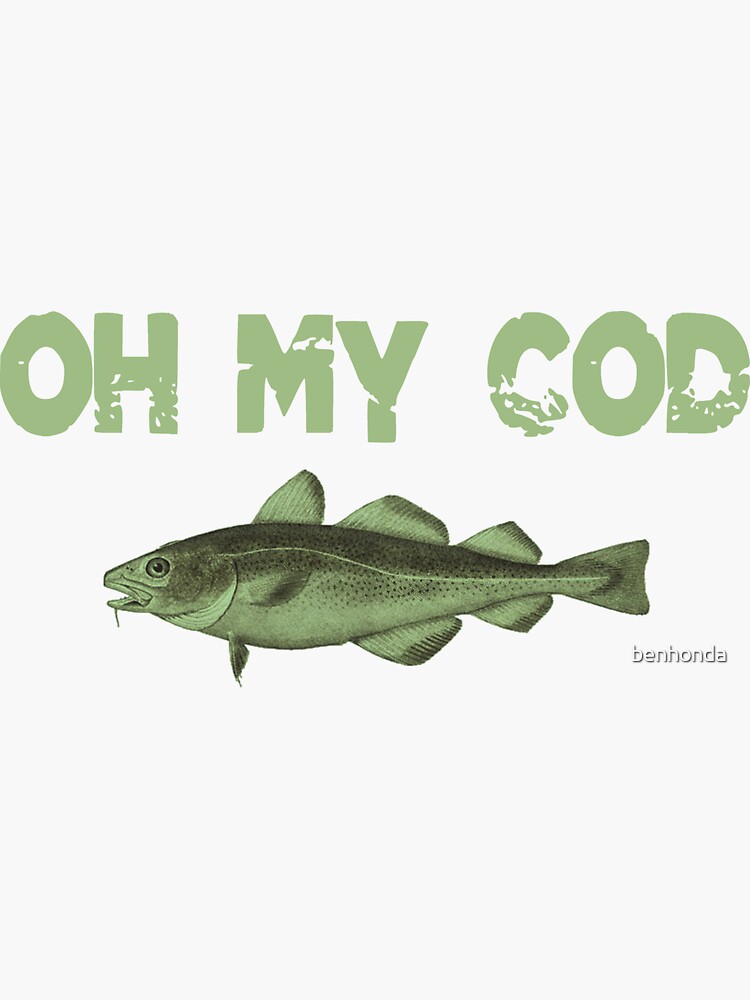 Cod fish vinyl sticker - Vinyl Mayhem