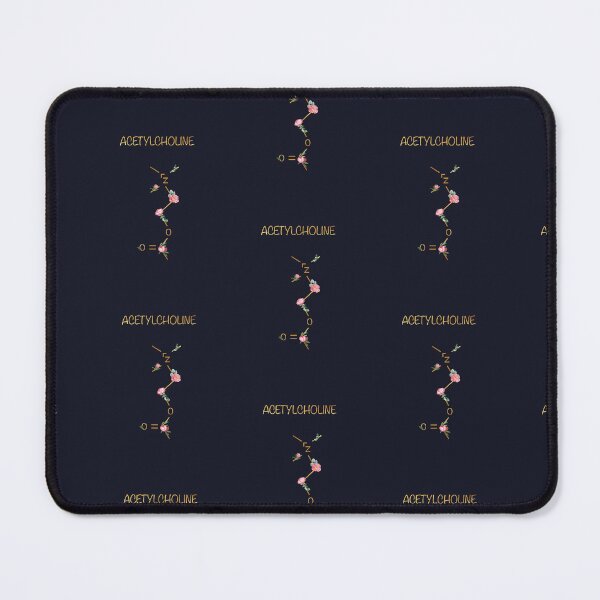 Item preview, Acetylcholine Chemical Composition Peonies On Dark Blue designed and sold by QuidnuncDesigns.