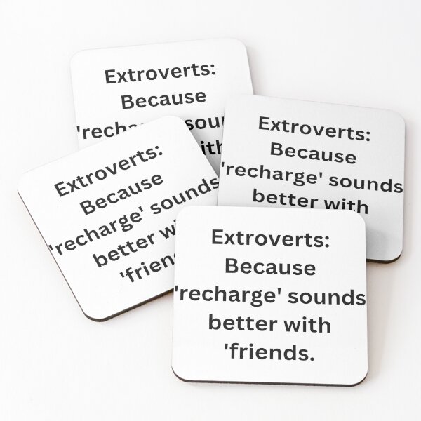 Item preview, Extroverts: Because 'recharge' sounds better with 'friends designed and sold by StickerguyYYY.