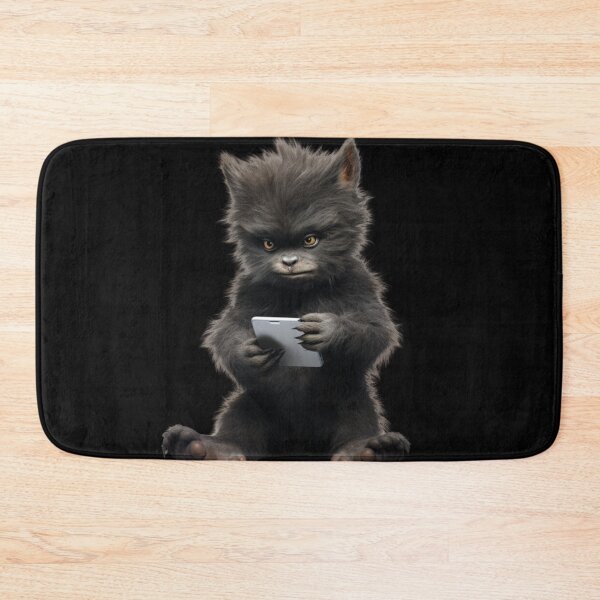 Item preview, HALLOWEEN CUTE BABY WEREWOLF PLAYING GAME ON THE PHONE designed and sold by justyna-s28.