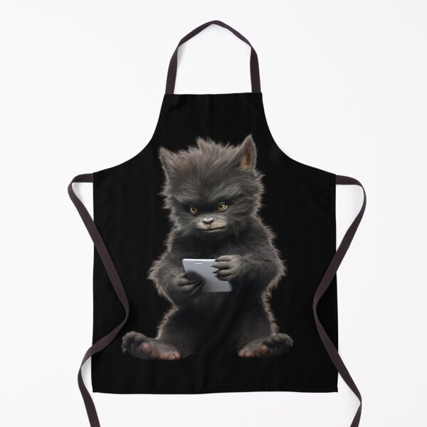 Item preview, HALLOWEEN CUTE BABY WEREWOLF PLAYING GAME ON THE PHONE designed and sold by justyna-s28.