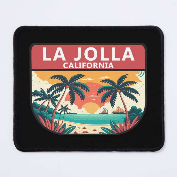 Item preview, La Jolla California Retro Emblem designed and sold by KrisSidDesigns.
