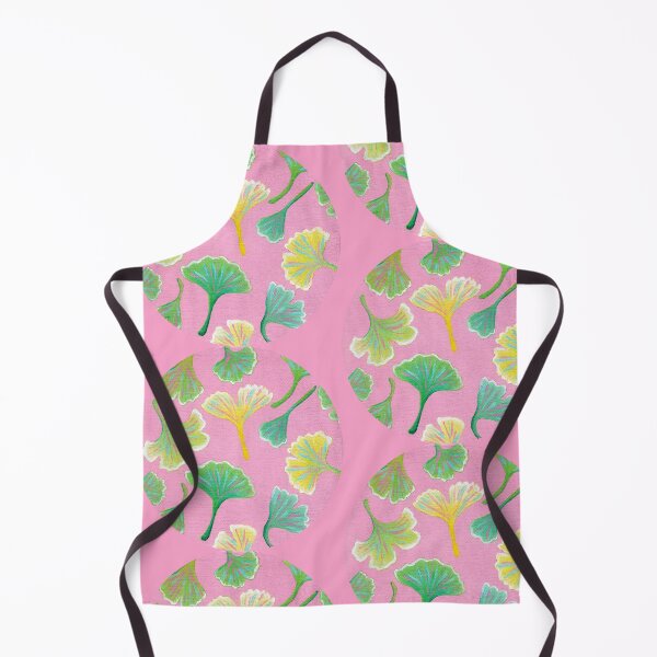 Item preview, Gingko Leaves Pink Painted Pattern designed and sold by Ivy Lily Art.