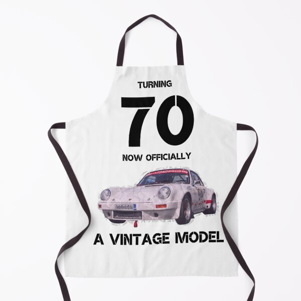 Item preview, funny 70th birthday quote for Elderly People, turning 70 now officially a vintage model designed and sold by Lmbr-shop.