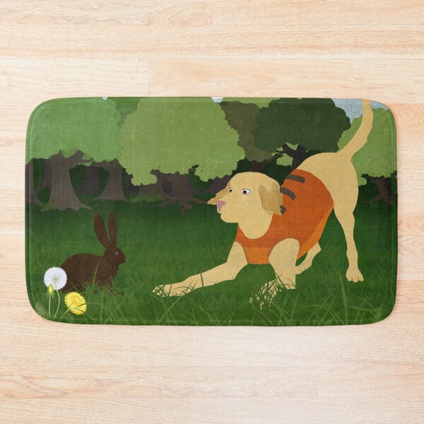 Item preview, Golden Labrador Hunter in Training, bunny rabbit designed and sold by Glimmersmith.