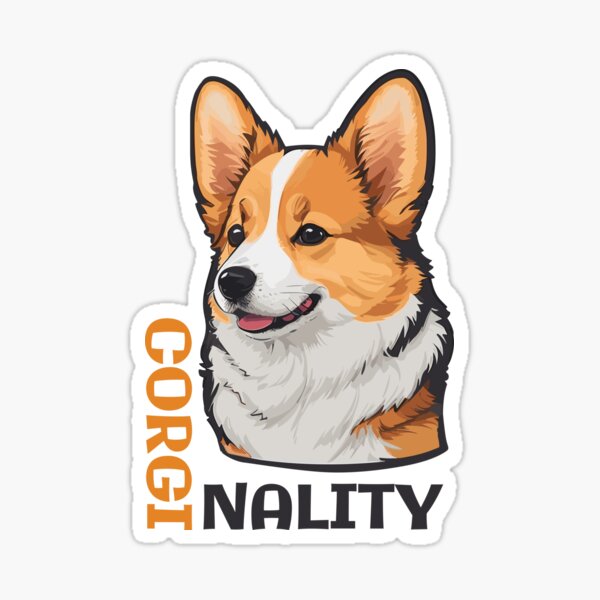 Item preview, Corginality. Cute and fanny portrait of corgi dog designed and sold by twisted-dot.