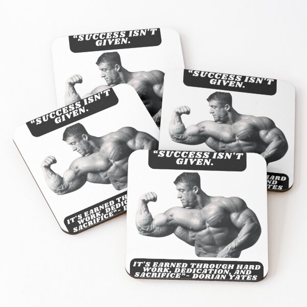 Item preview, "Success isn't given. It's earned through hard work, dedication, and sacrifice."- Dorian Yates designed and sold by STO1KA.