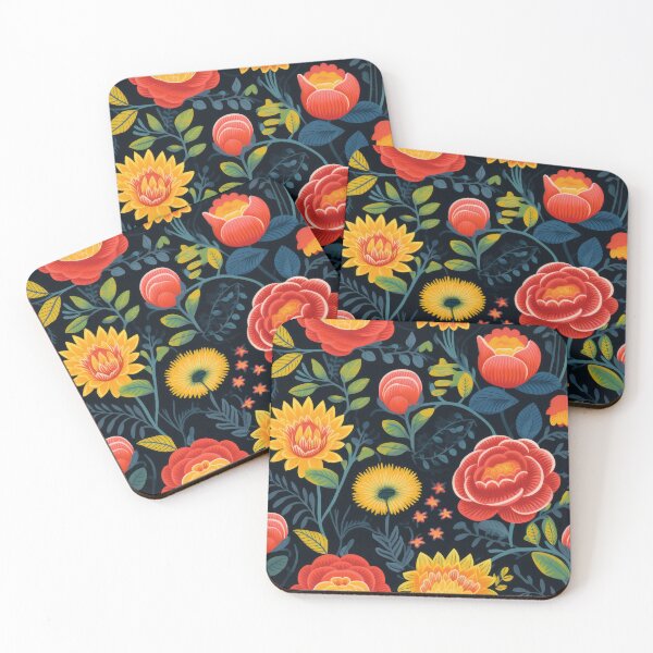 Item preview, Vibrant Folklore Floral designed and sold by CherryStarShop.