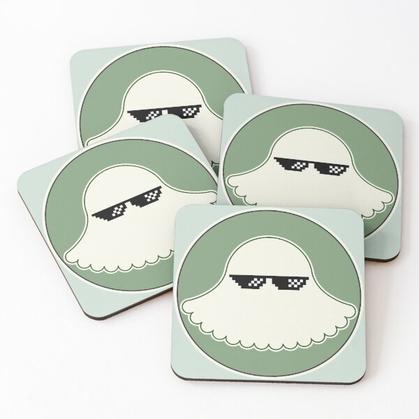 Item preview, Cute Ghost with Pixel Sunglasses Happy Halloween designed and sold by teacherpeiyuan.