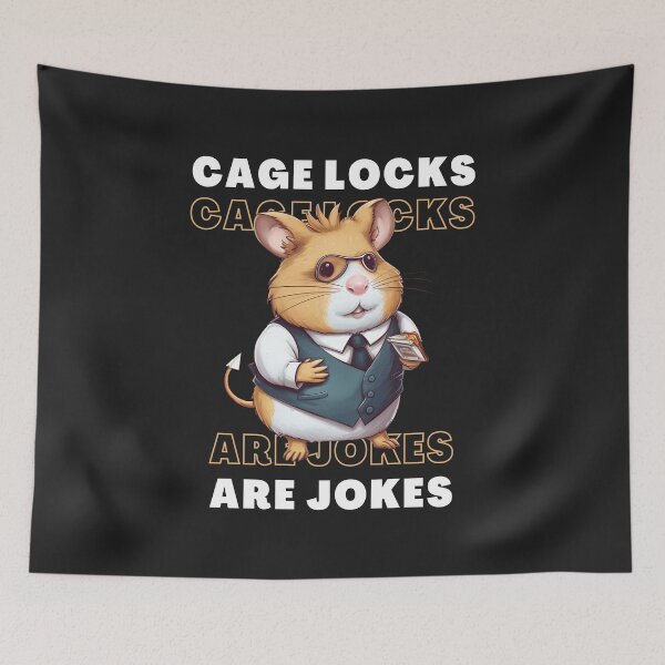 Item preview, Cute Hamster Pet Cage Locks Are Jokes designed and sold by Monster  Merch.