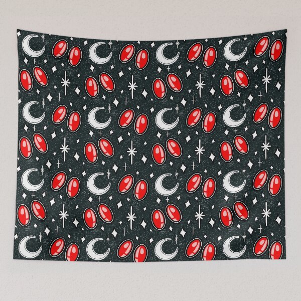 Item preview, Mothmoon Seamless Repeat Pattern designed and sold by AugustRitual.