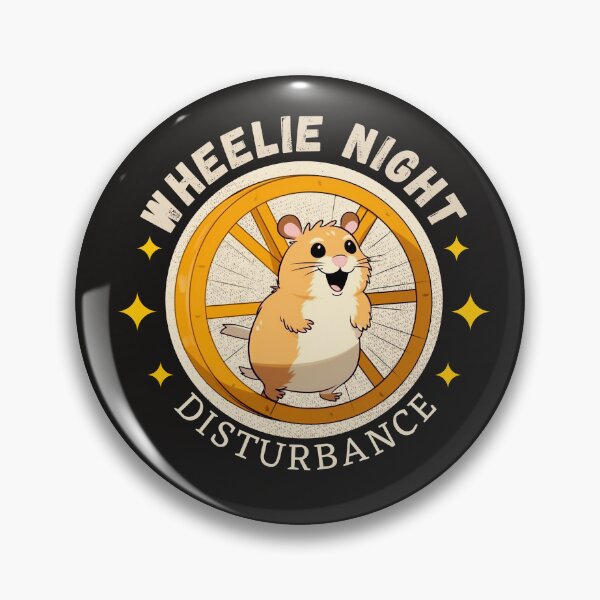 Item preview, Cute Hamster Pet Wheelie Night Disturbance designed and sold by Monster  Merch.