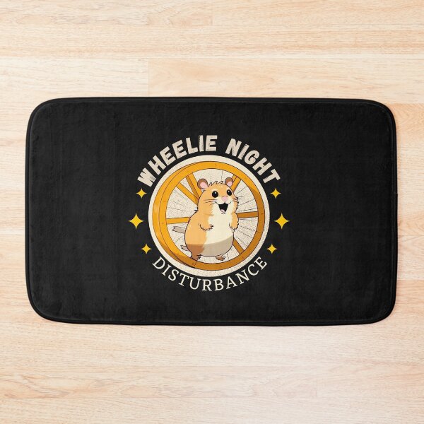 Item preview, Cute Hamster Pet Wheelie Night Disturbance designed and sold by Monster  Merch.