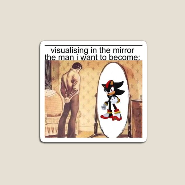 Item preview, Visualizing in the Mirror Shadow the Hedgehog Meme designed and sold by neogirl.