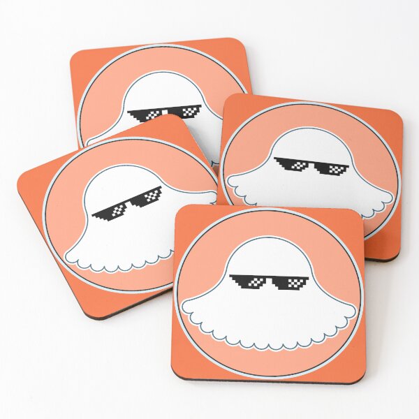 Artikelvorschau, Cute Ghost with Pixel Sunglasses Happy Halloween entworfen und verkauft von teacherpeiyuan.