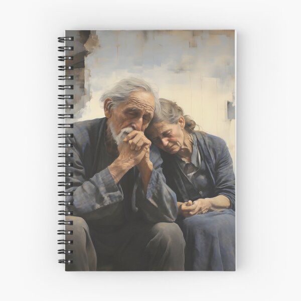 Item preview, OLD COUPLE PRAY OIL PAINT designed and sold by Ai-TOUCH.