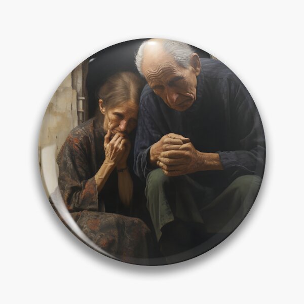 Item preview, OLD COUPLE in old village oil painting designed and sold by Ai-TOUCH.