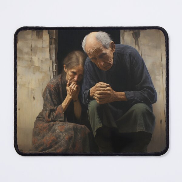 Item preview, OLD COUPLE in old village oil painting designed and sold by Ai-TOUCH.