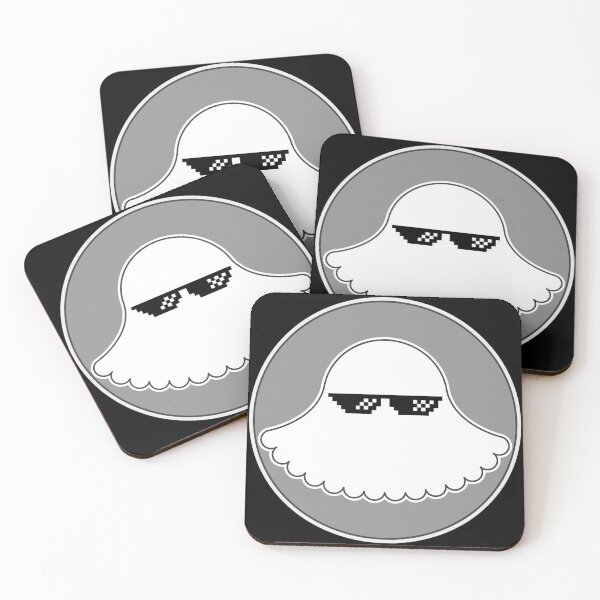Item preview, Cute Ghost with Pixel Sunglasses Happy Halloween designed and sold by teacherpeiyuan.