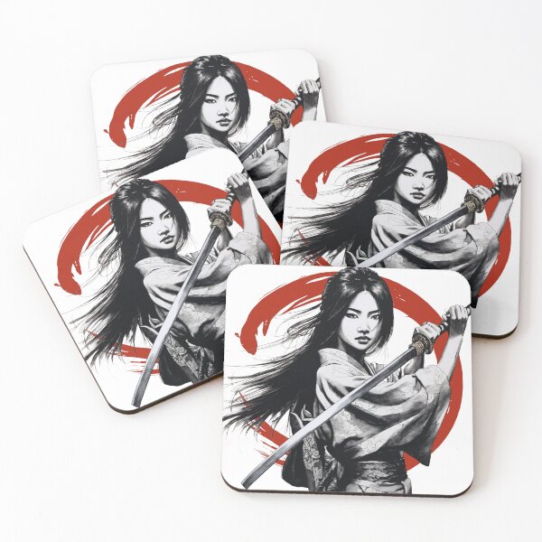 Item preview, Onna-musha Female Samurai Girl designed and sold by ElLocoMus.