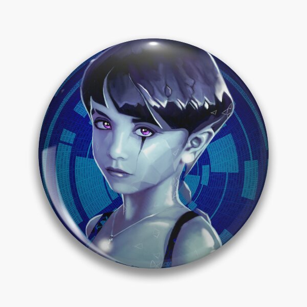 Kristallind Button