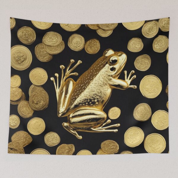 Item preview, Feng Shui money frog , golden , money , good luck  designed and sold by Lucky 777.