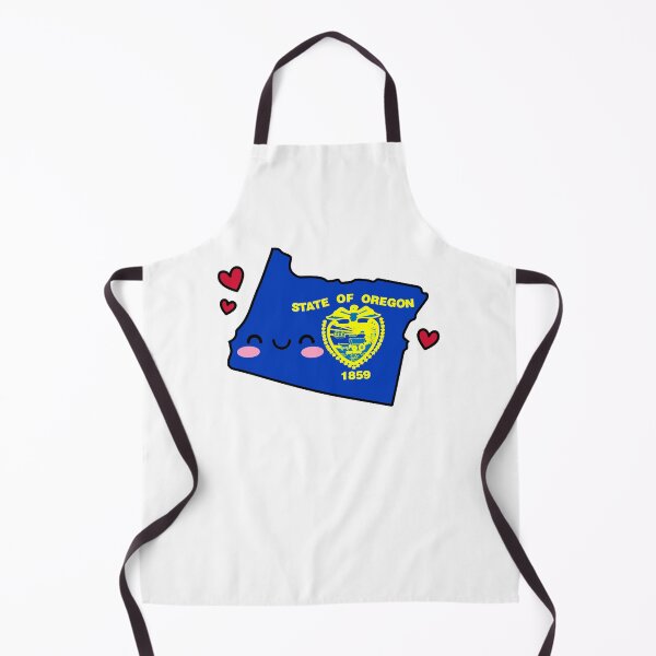 Item preview, Oregon State Flag Map Smile with Love designed and sold by pixelsparkzone.