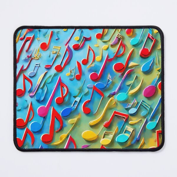 Item preview, Multicolored musical notes in the sky. designed and sold by mariolasworld.