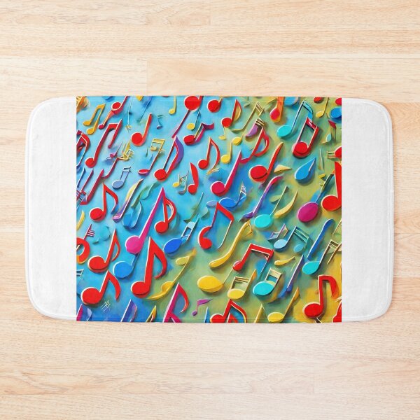 Item preview, Multicolored musical notes in the sky. designed and sold by mariolasworld.