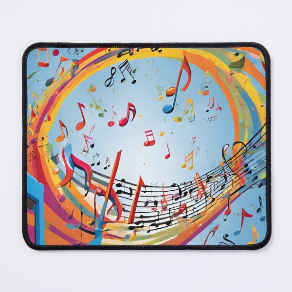 Item preview, Multicolored musical notes in the sky. designed and sold by mariolasworld.