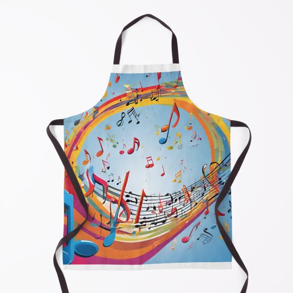 Item preview, Multicolored musical notes in the sky. designed and sold by mariolasworld.