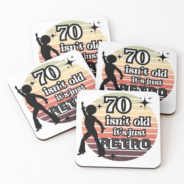 Item preview, funny 70th birthday quote for Elderly People, 70 isn't old it's just retro designed and sold by Lmbr-shop.