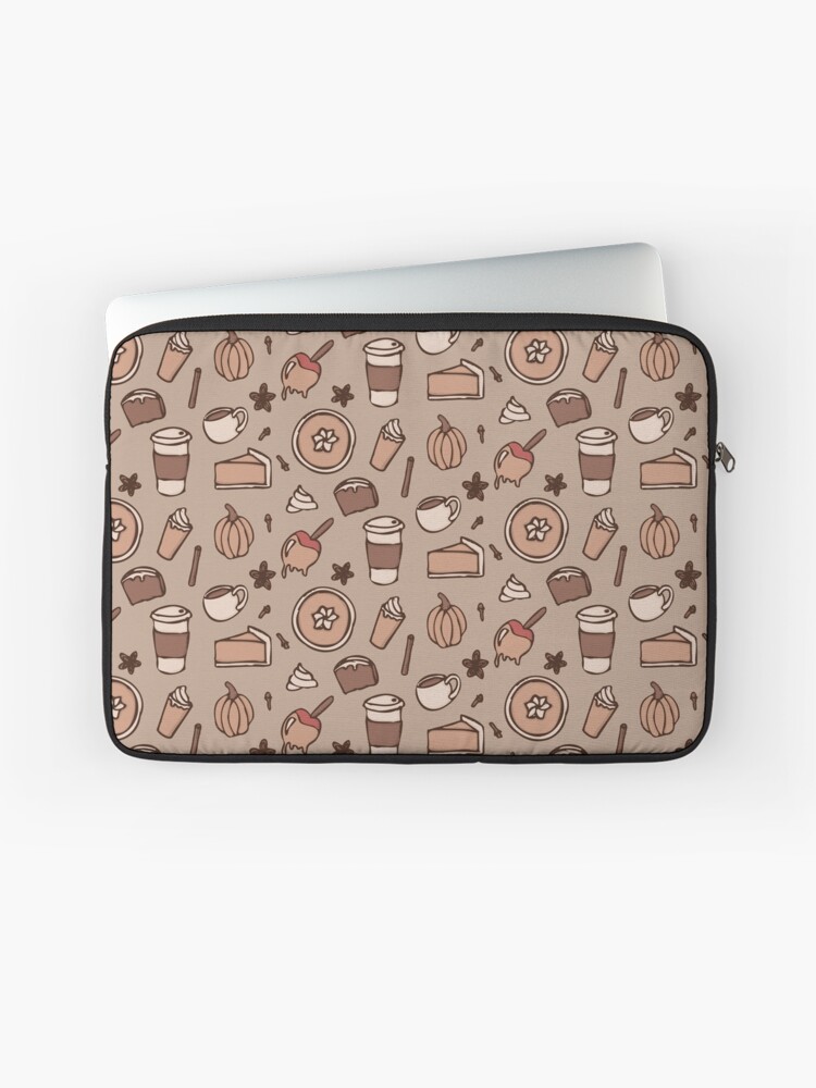 Cute Hand Drawn Neutral Aesthetic Fall Set Laptop Sleeve