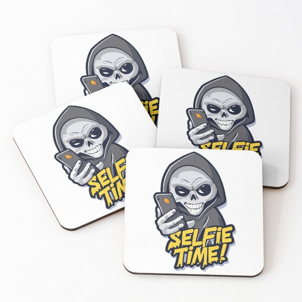 Item preview, Selfie Time Funny Halloween Grim Reaper designed and sold by GENESIS-POD.