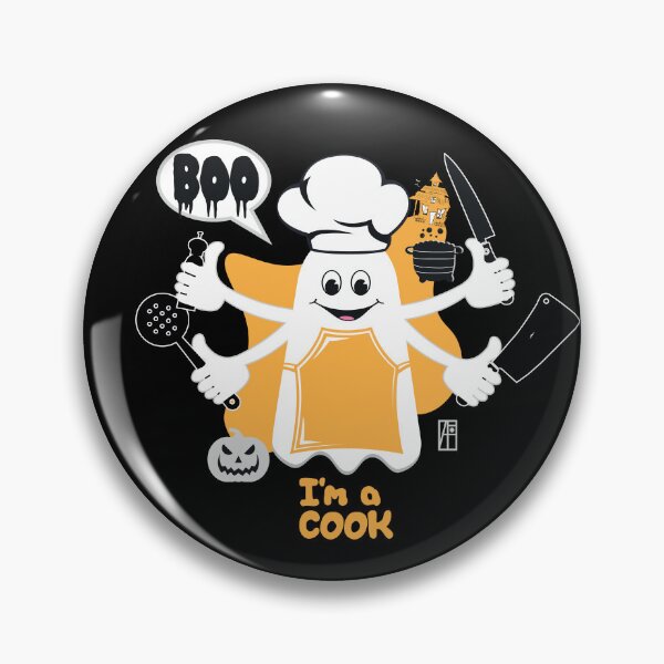 Artikelvorschau, BOO Cook als GEIST verkleidet – süßes Halloween entworfen und verkauft von ArtProjectShop.