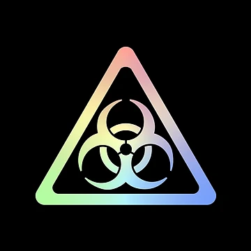 Artwork thumbnail, Biohazard Symbol Warning Sign - Triangular by ScienceCorner