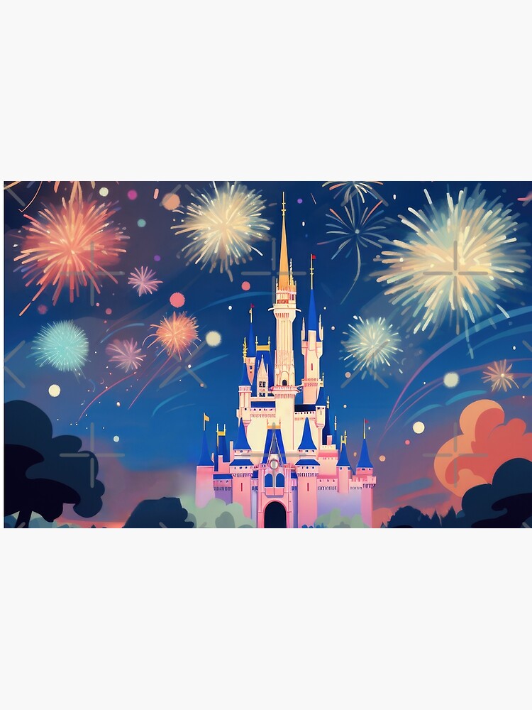 Disneyland Castle Fireworks Denim Blue White, Disney Baseball Jerseys For  Men And Women