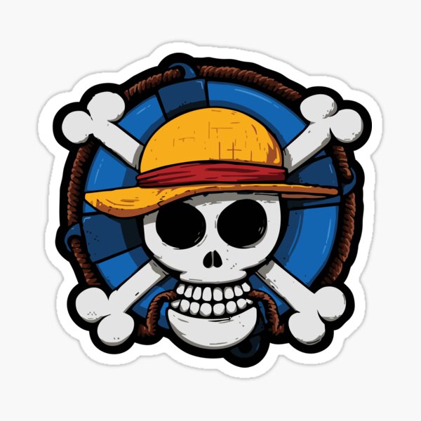 Onepiece Luffy Anime Pirate Pirata Logo Skull Caveira - Custom