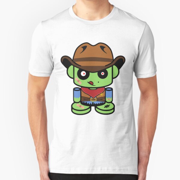Zombie Cowboy O'bot 1.0 Slim Fit T-Shirt