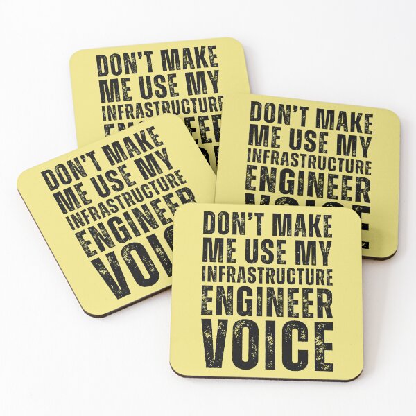 Item preview, Dont Make Me Use My Infrastructure Engineer Voice Funny designed and sold by kamrankhan.