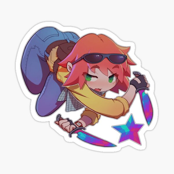 "CSGO/CS2 Sticker Kawaii T (Holo)" Sticker by nismod Redbubble