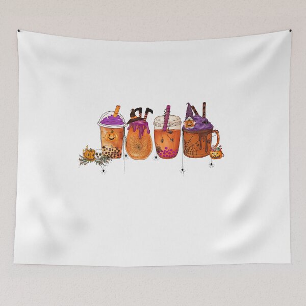 Item preview, SCARY FUNNY HALLOWEEN COFFEE LATTE, Skeleton Coffee Cups designed and sold by Ilyanaboutique.
