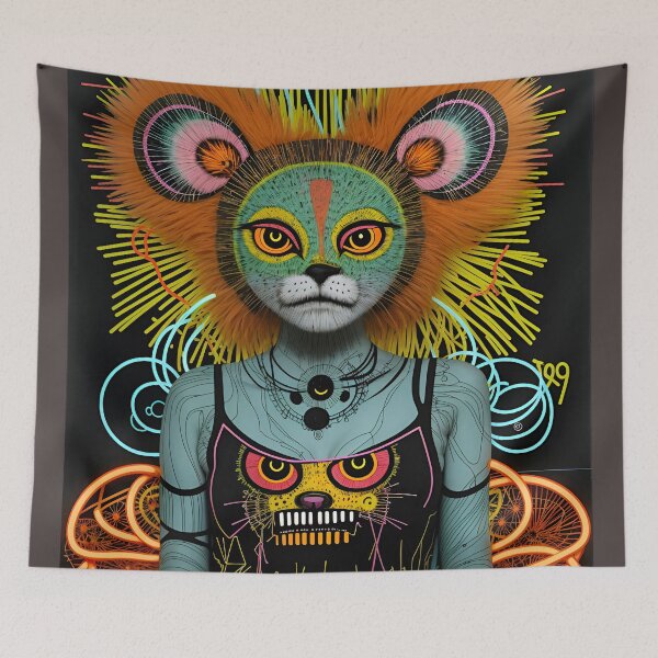Item preview, Pop Art Cat Punk  designed and sold by FarOutOriginals.