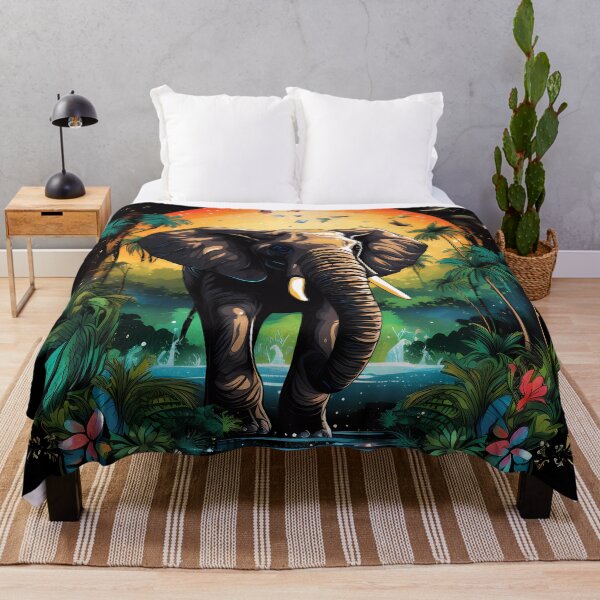 Item preview, “African Elephant in Full Glory” designed and sold by Art-Vortex-fr.