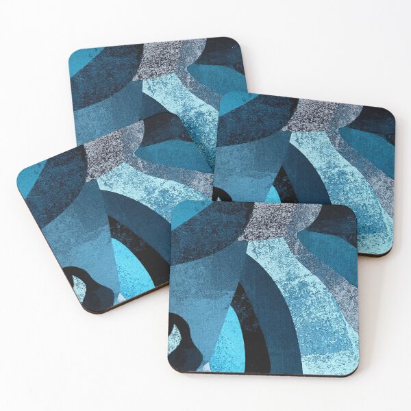Item preview, Teal Blue, Azure And Aqua Abstract Art Designs designed and sold by DEC02.